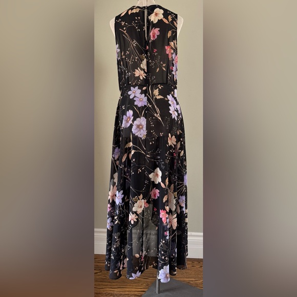 Calvin Klein A Line Floral Midi Dress with Separate Slip Size 12 - Picture 5 of 14